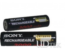 3000mAh Sony battery 18650 rechargeable Lithium batteries UD09103